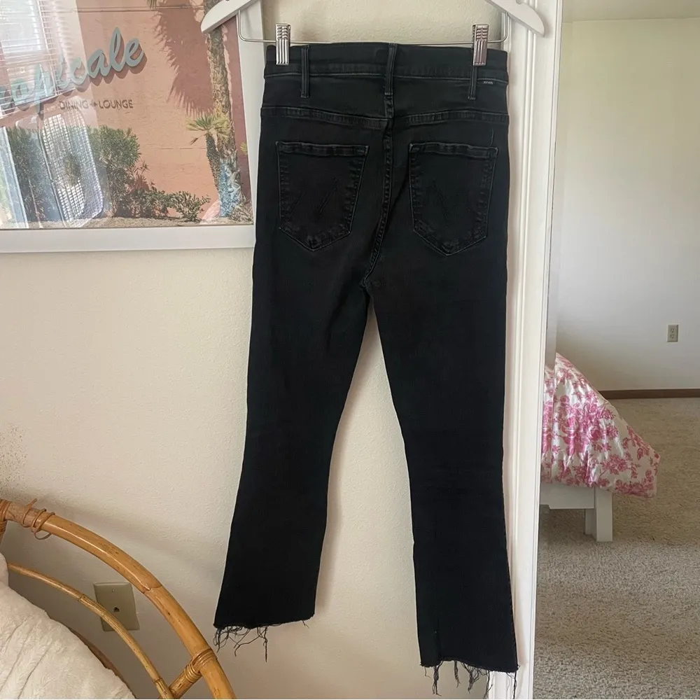 Mother Denim The Hustler Fray Ankle Not Guilty Jeans Black Size 24 - Image 11