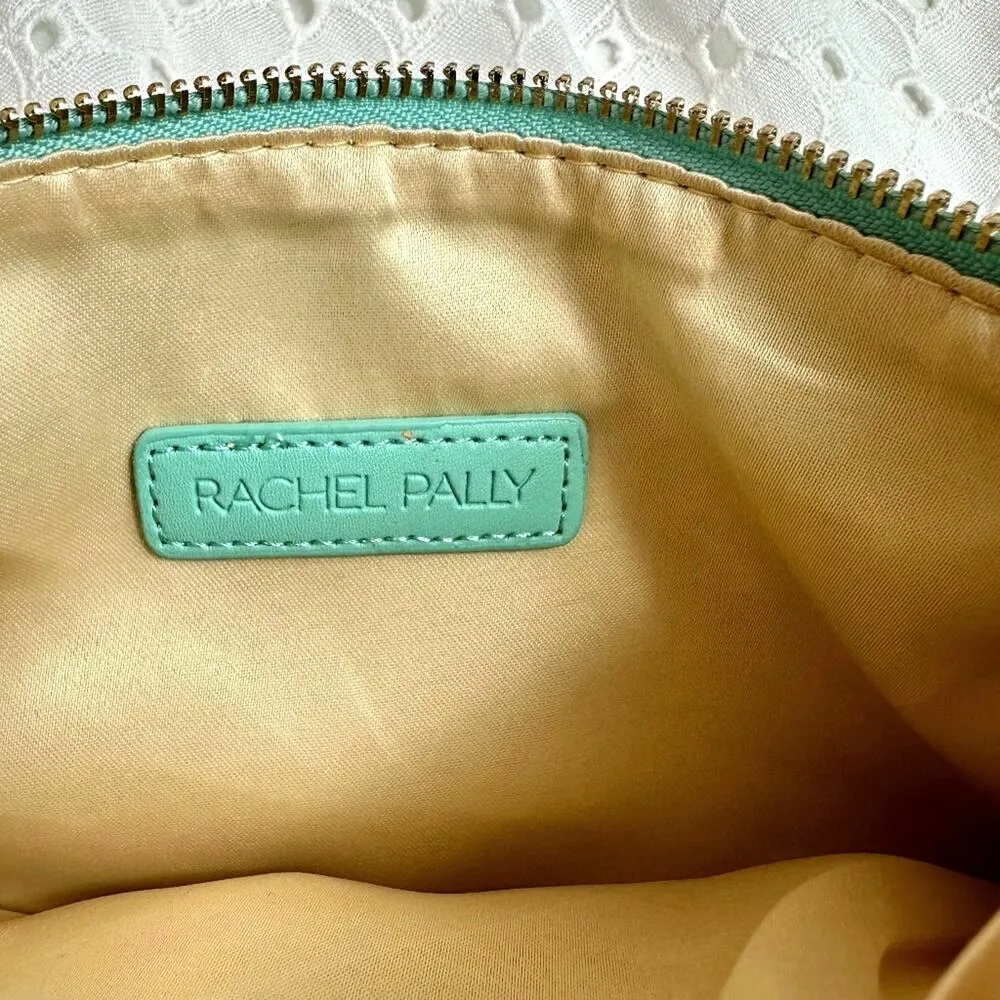 Rachel Pally Reversible Clutch Mint/Coral Tropical Floral Print Fold Over Bag - Image 7