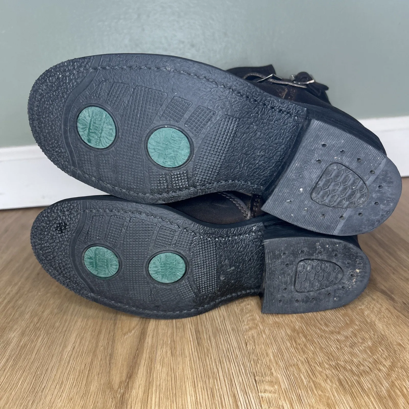 Frye Women’s 6 Boots Brown Veronica Short Moto Biker Engineer Boho Harness - Image 6