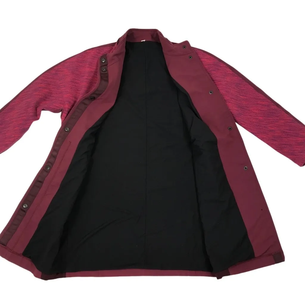 LULULEMON Cocoon Car Coat Women XS Bramble Rust Berry Comfort Sporty Lifestyle Red - Image 7