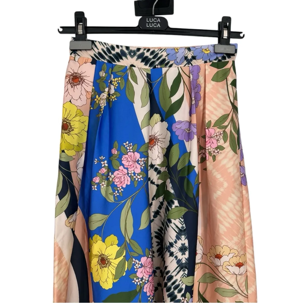 Misa Los Angeles Selena Pants in Lucid Dream Satin Wide Leg Floral Print size XS - Image 3