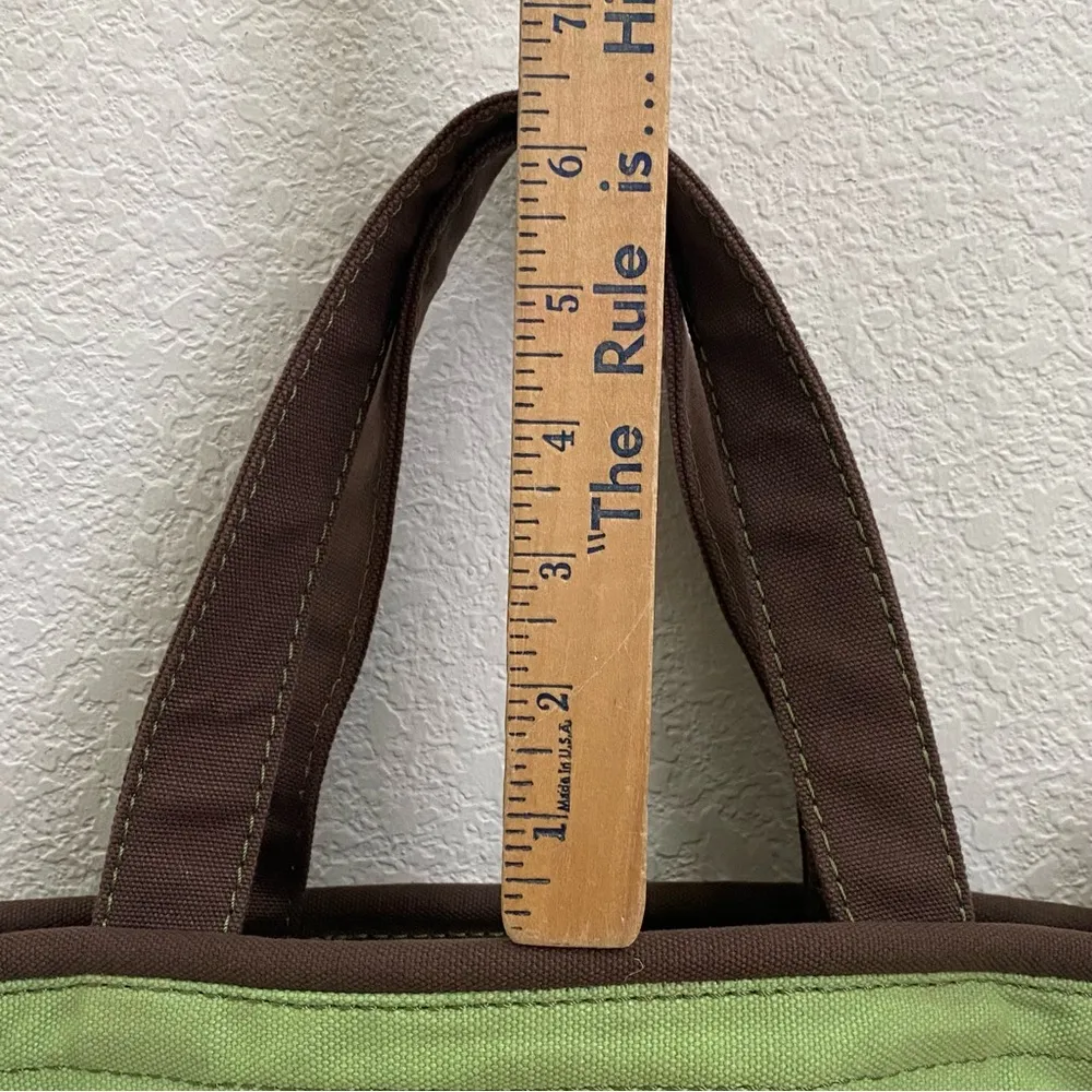 Dungarees of America Green Canvas Bucket Mail Large Tote Bag - Image 6