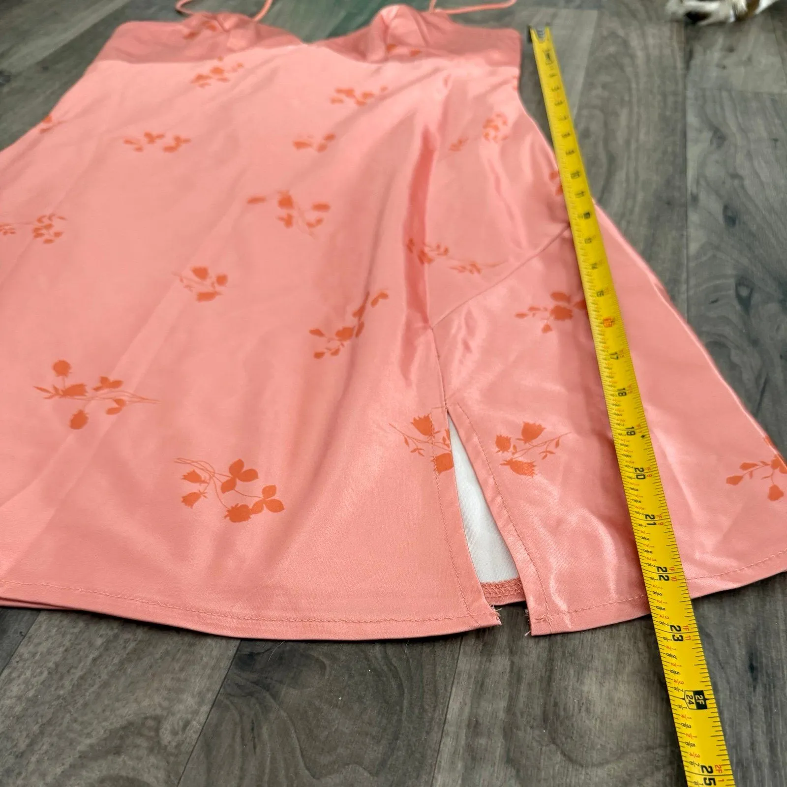 Princess Polly Stargazing Mini Dress Pink Floral coral - Image 4