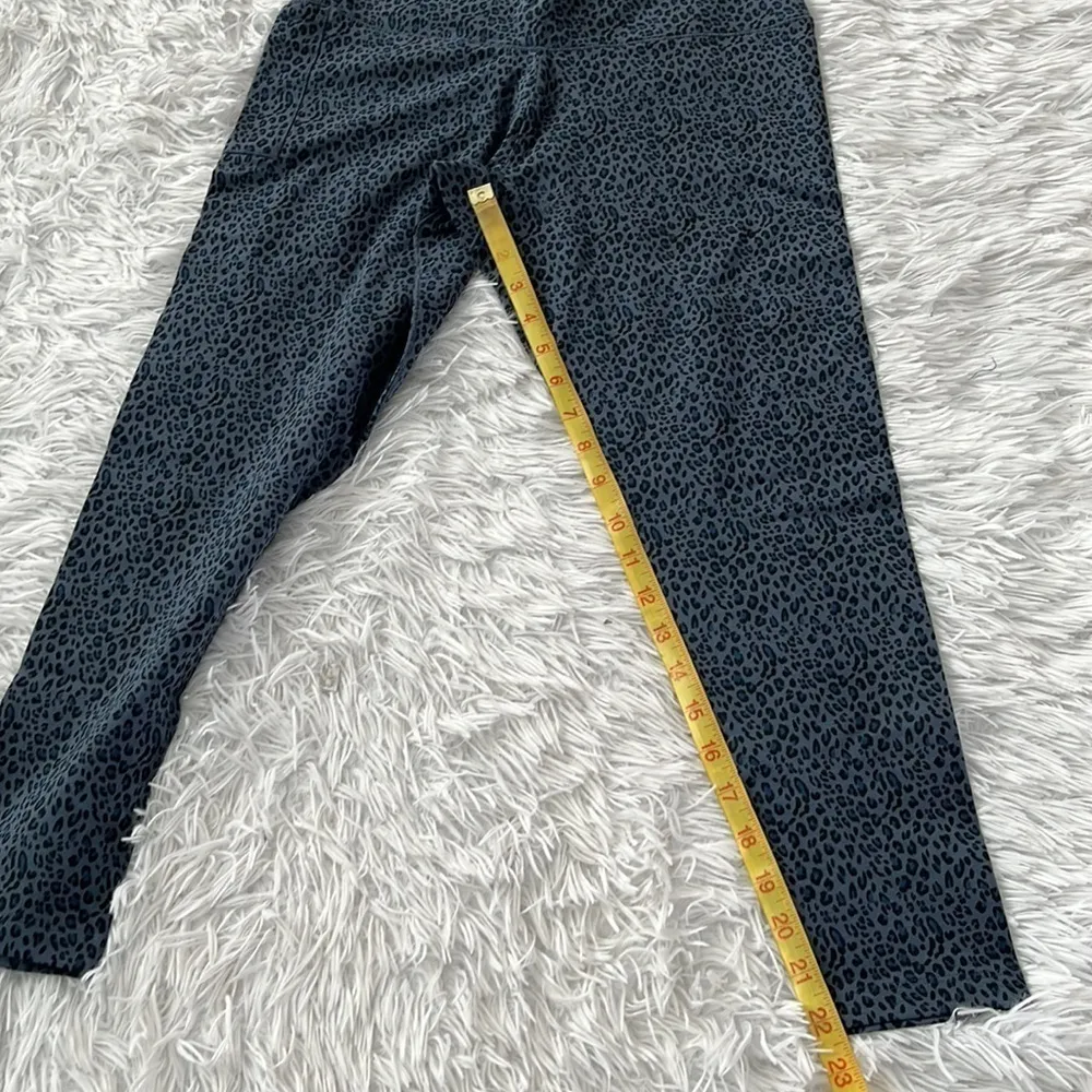 TASC Women’s ALLways 7/8 Pocket Legging Leopard print in deep indigo size Large Blue - Image 10