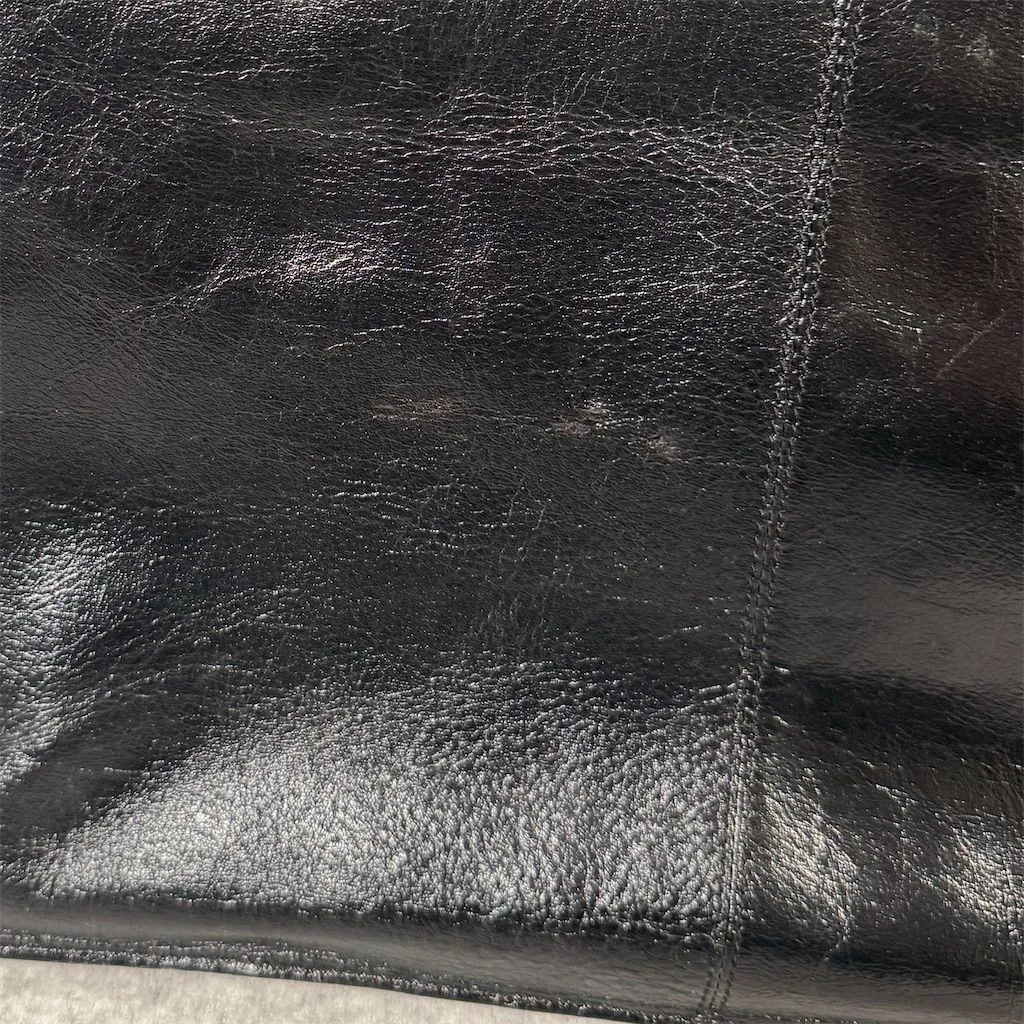 Vintage Black Leather Briefcase Attache Bag - Image 7