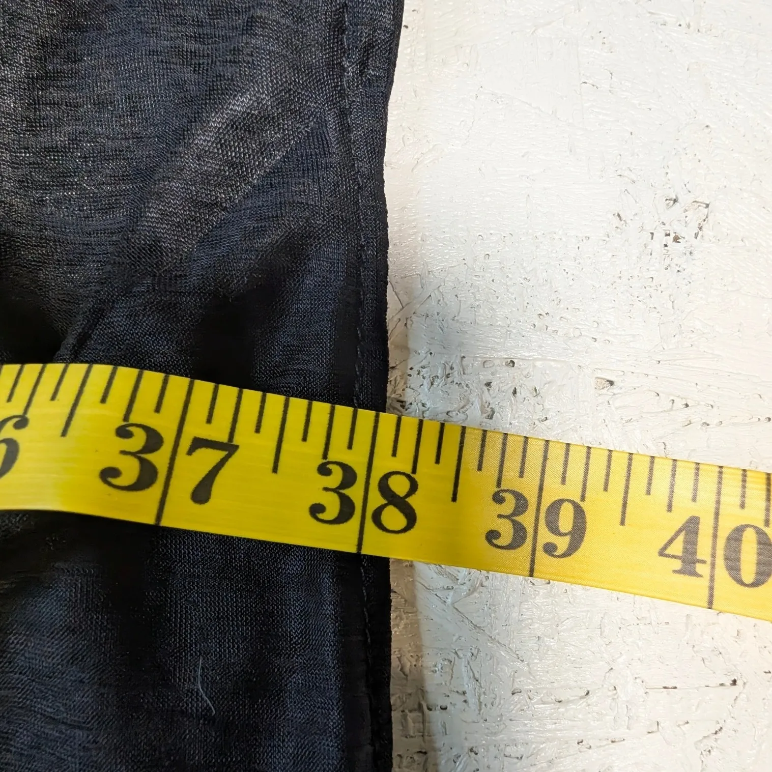 Black Sheer Metallic Kimono Cardigan Duster – Lightweight OSFM Size undefined - Image 6