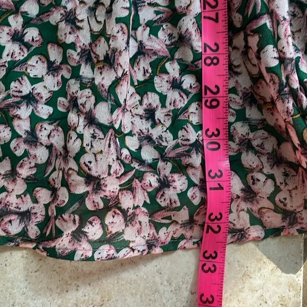 Lulus Floral Forever Green and Pink Floral Print Smocked Skater Dress - Image 16