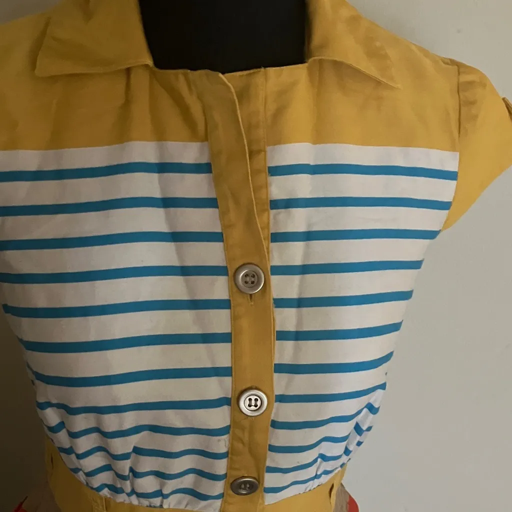 Chetta B Multicolor Striped Midi Dress - Image 3