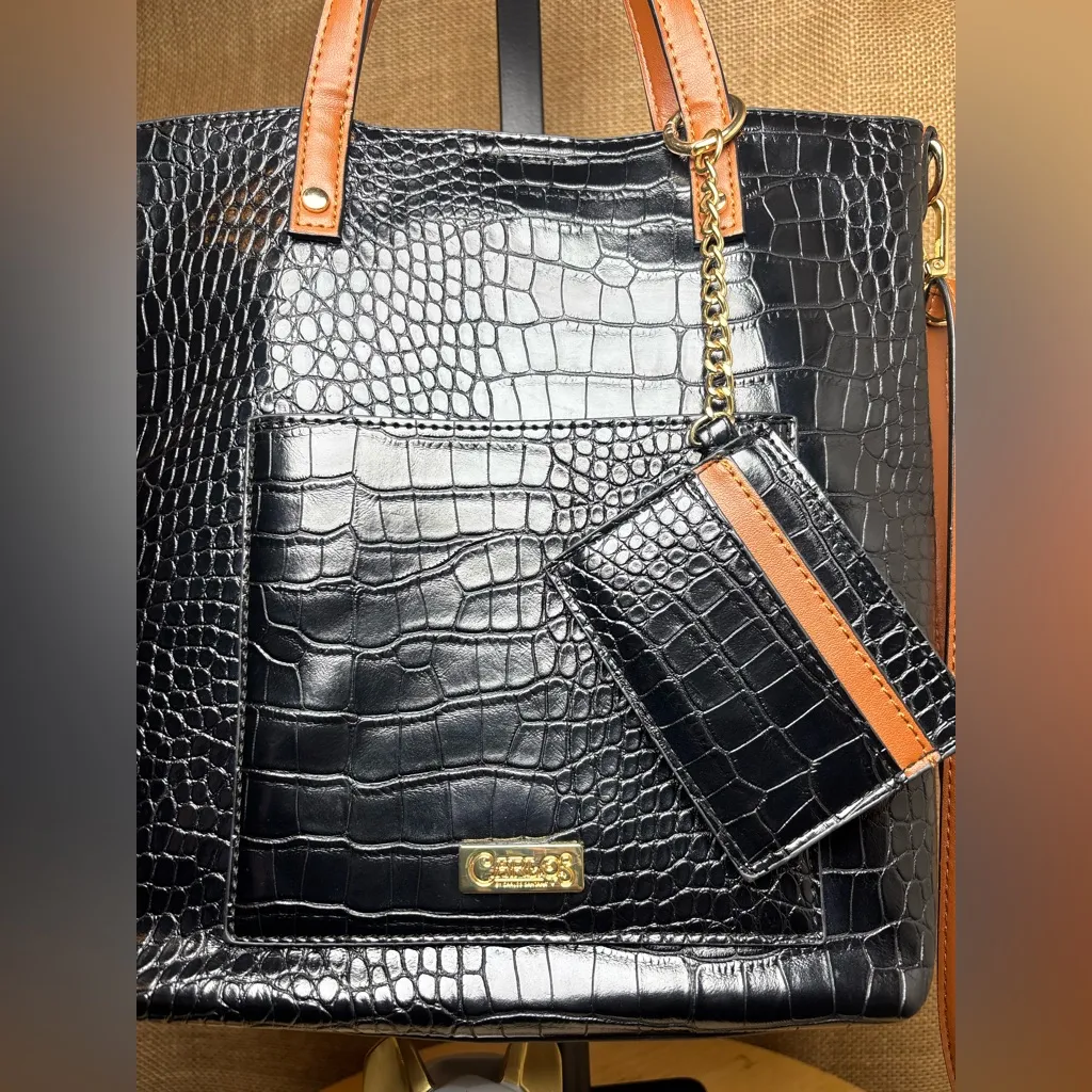 Carlos by Carlos Santana Black and Brown Croc - Image 3