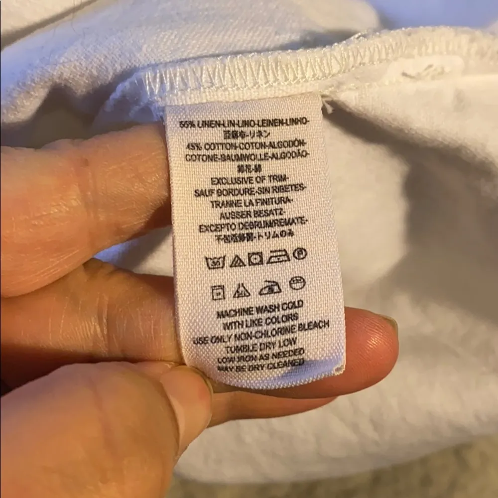 Free People White Denim Vest Size XS - Image 6