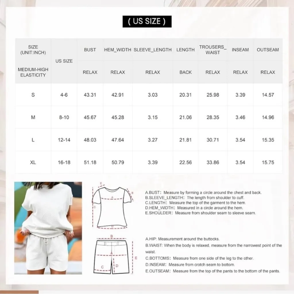 Amazon Dokotoo White Textured 2 Piece Shorts Set - Image 5