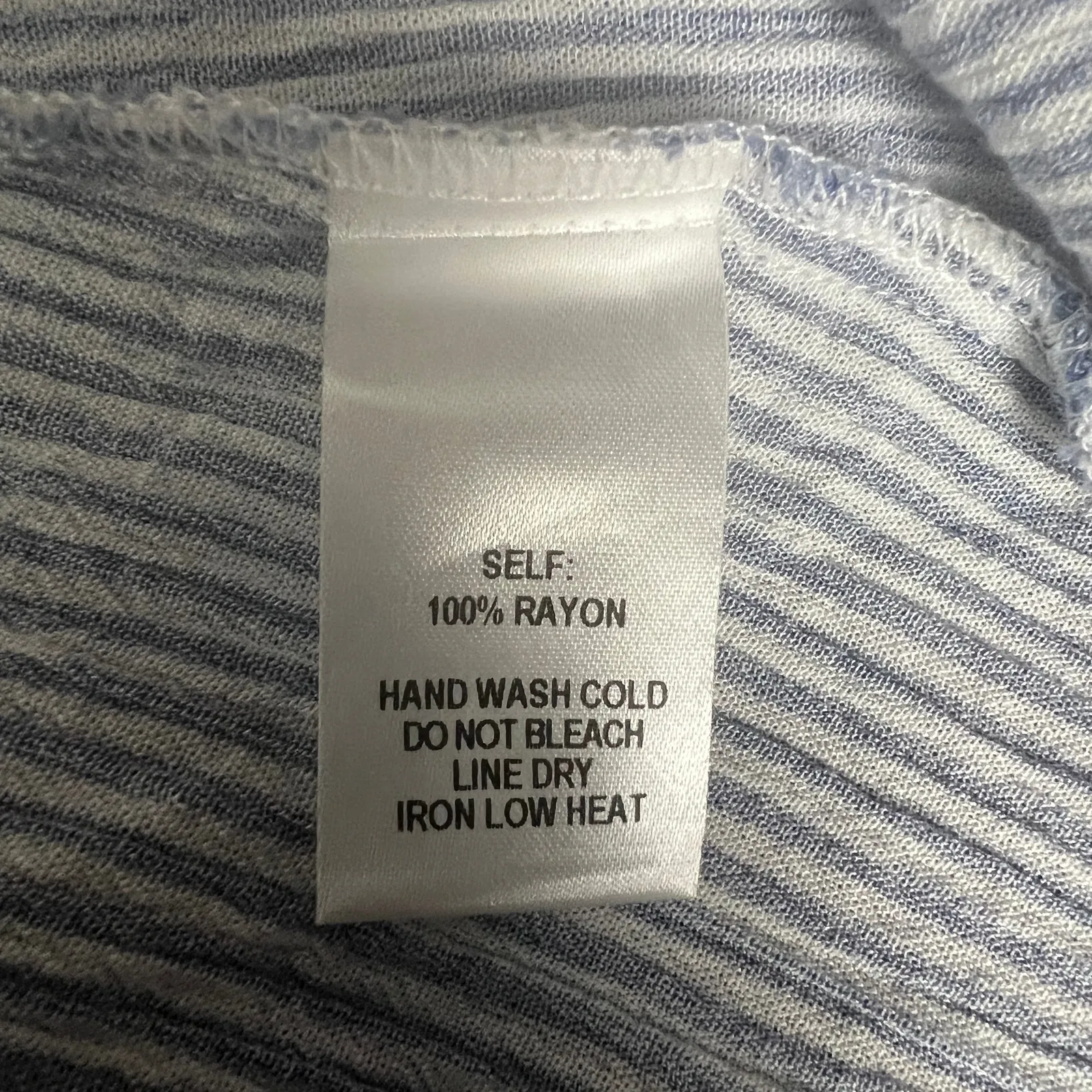 Women's Striped Blue & White Tank Top Size Small - Image 7