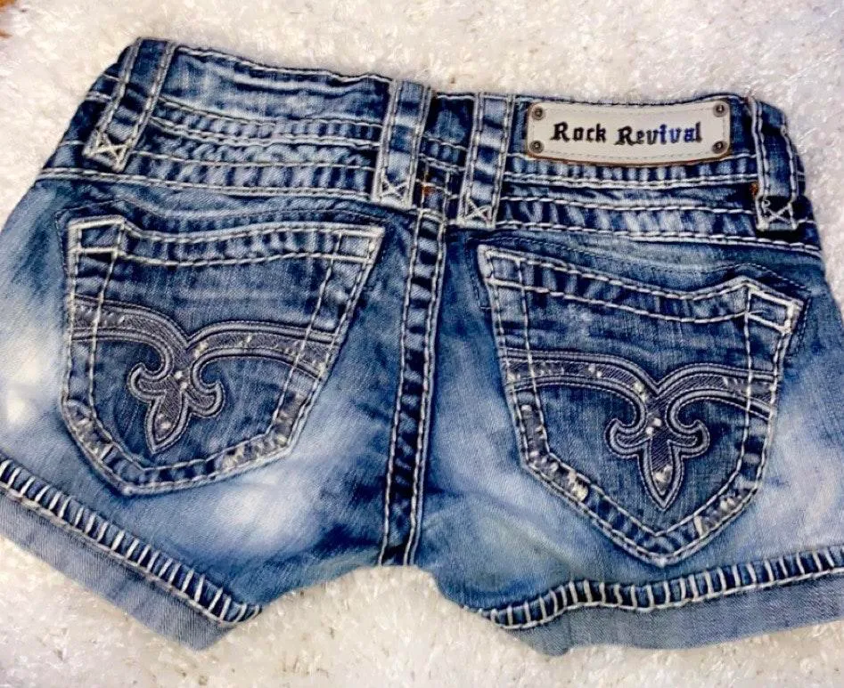 Rock Revival Denim Shorts - Image 2