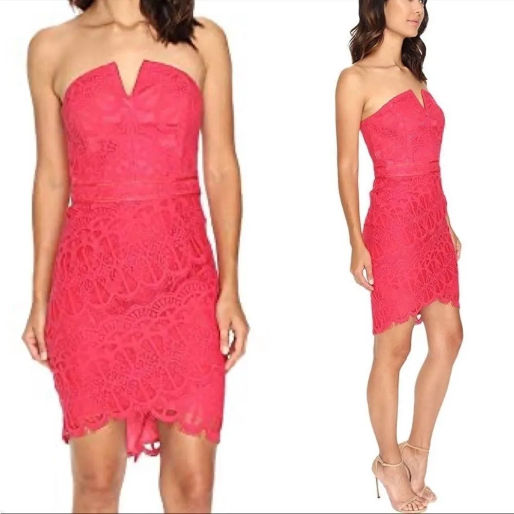 Adelyn rae lace strapless dress small - Image 2