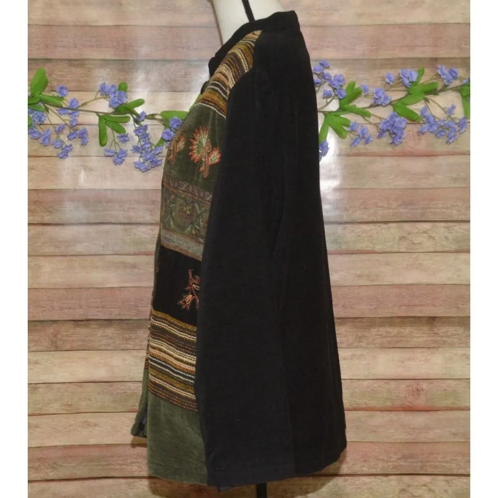 VTG White Stag Ladies Chenille Embroidered Button Up Jacket Size XL 16-18 Boho - Image 7