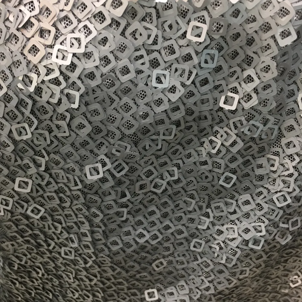 Alice San Diego Silver, Gray and, blue sequin strapless romper size Large Silver - Image 6