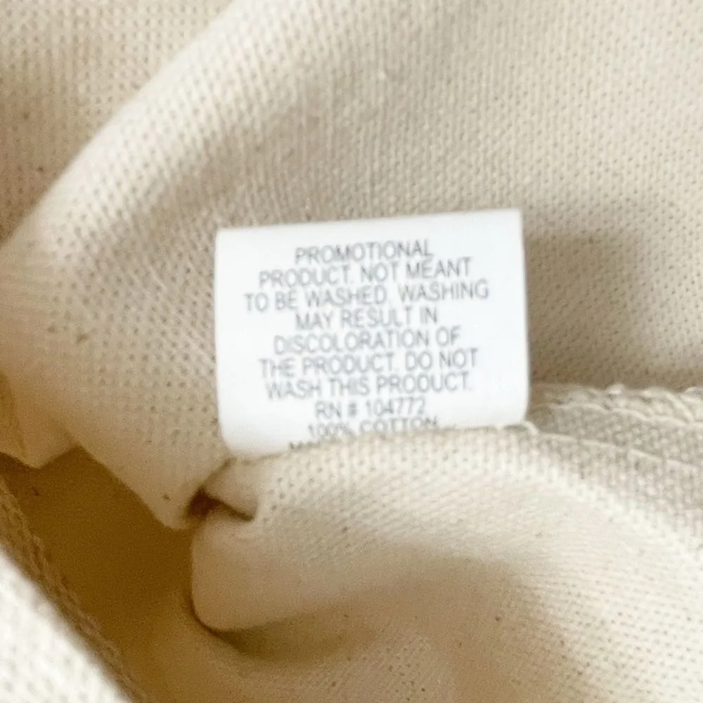 Chris Stapleton All American Road Show Cotton Canvas Large Tote Bag Cream VIP Red - Image 9