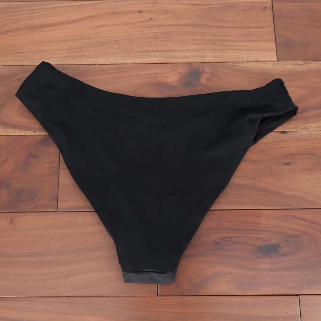 ASOS DESIGN Black High Waist Bikini Bottoms Size 14 EU 46 UK 18 Beach Swimwear - Image 4