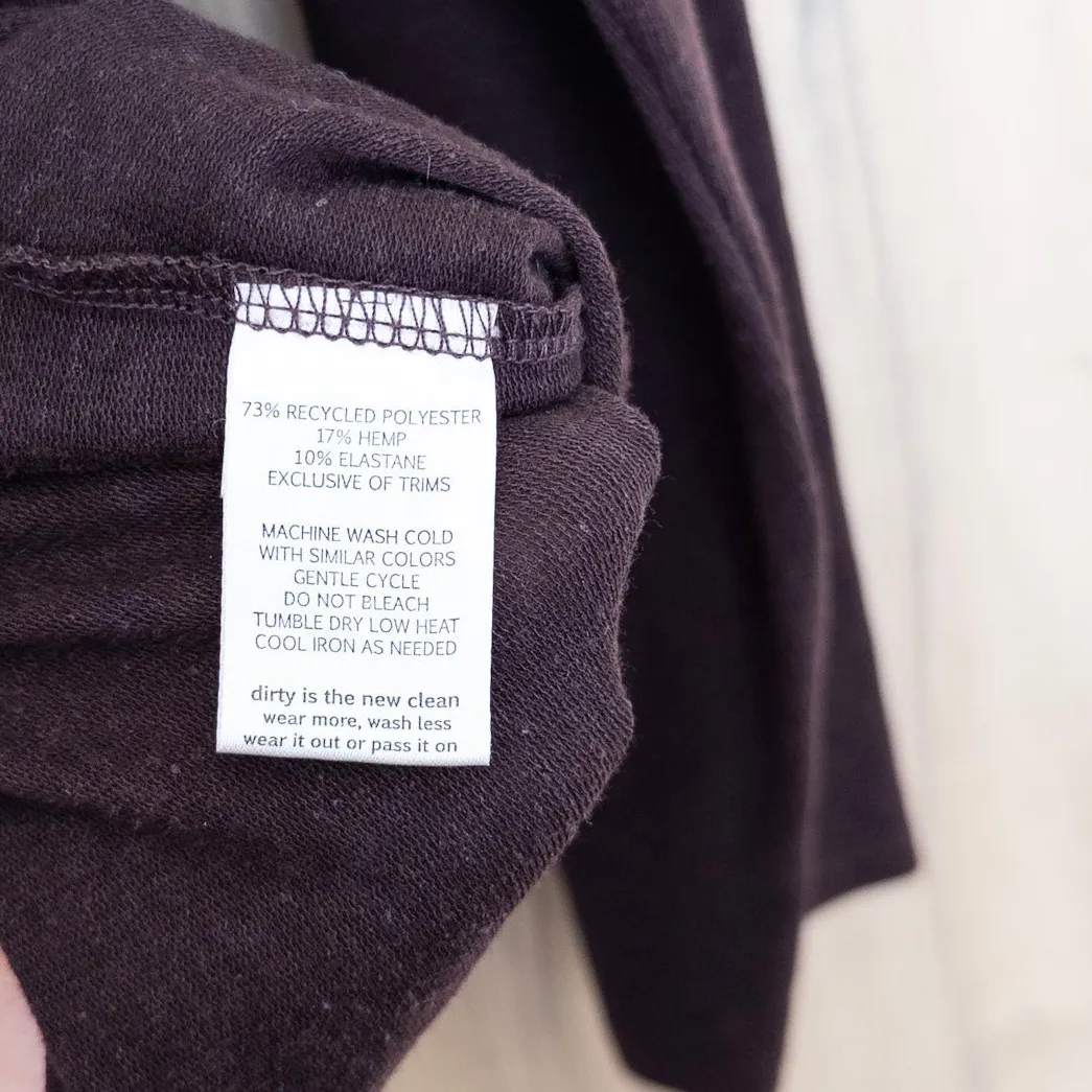 Toad & Co Womens Mock Neck Long Sleeve Top Size M Brown Layering Capsule Minimal - Image 6