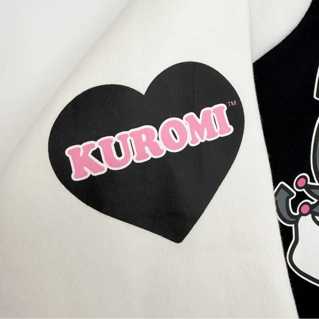 Hello Kitty Sanrio X Hot Topic My Melody & Kuromi Split Varsity Jacket Plus Size - Image 13