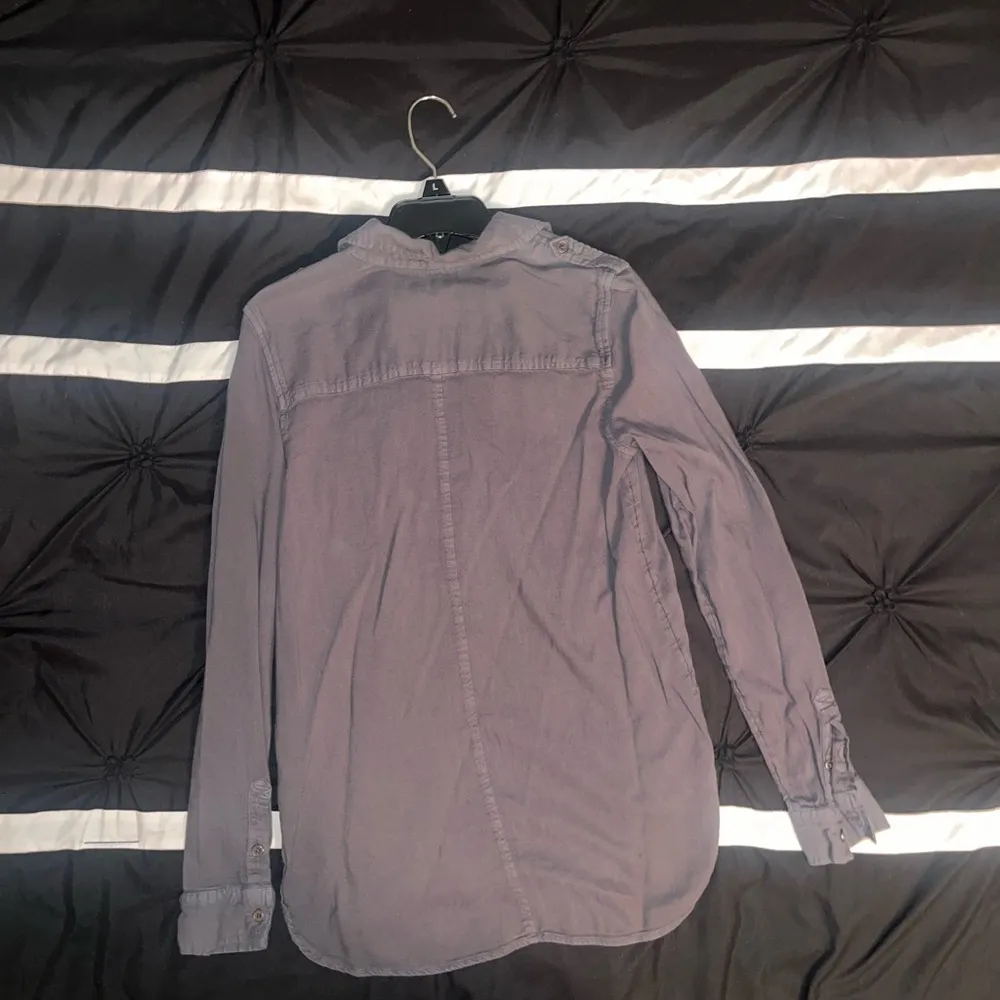 Gray Button-Up Shirt - Image 3