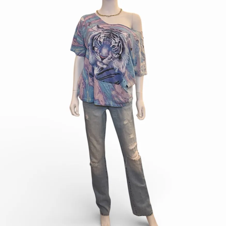 Jerzees- Vintage Tiger Tee - Image 2