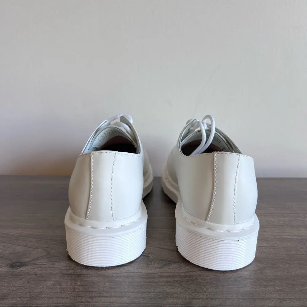 Dr. Martens Unisex 1461 Smooth White Leather Pride Oxford Size 8 or 7 #631 - Image 5