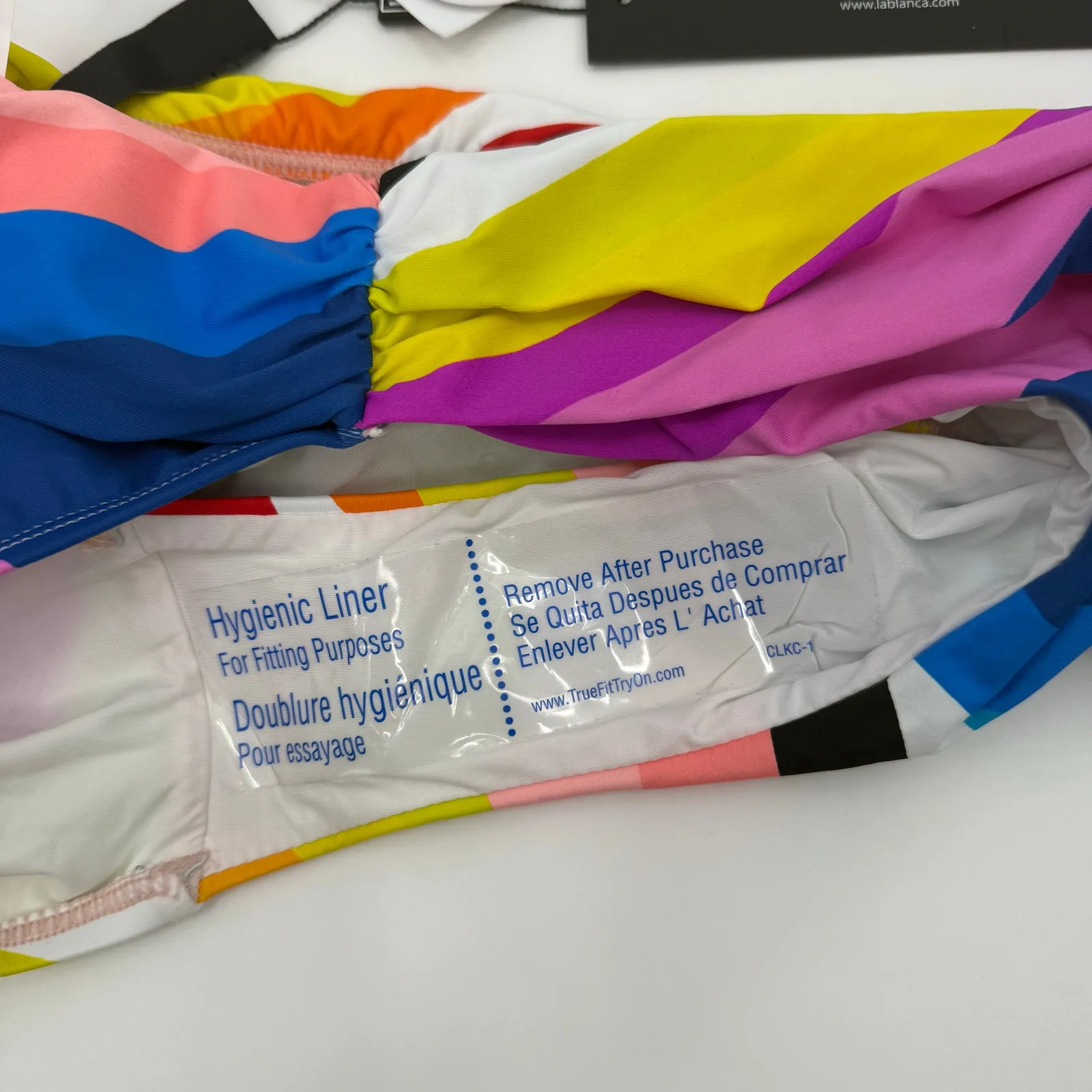 La Blanca Bikini Bottoms Size 6 NWT Sunscape Hipster Shirred Swim UPF50 Colorful - Image 13