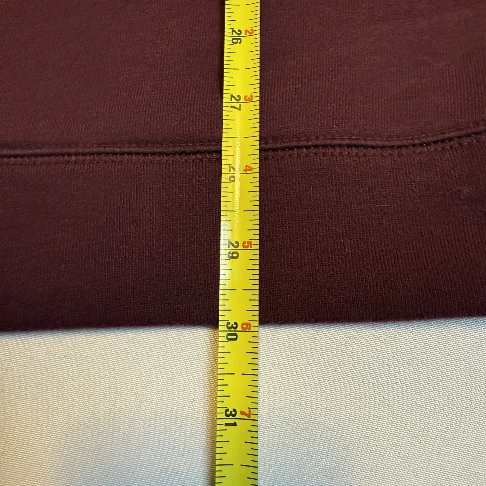 Flirtitude Active Hoodie M/L Burgundy Velour Sweatshirt Pullover Long Sleeve # - Image 11