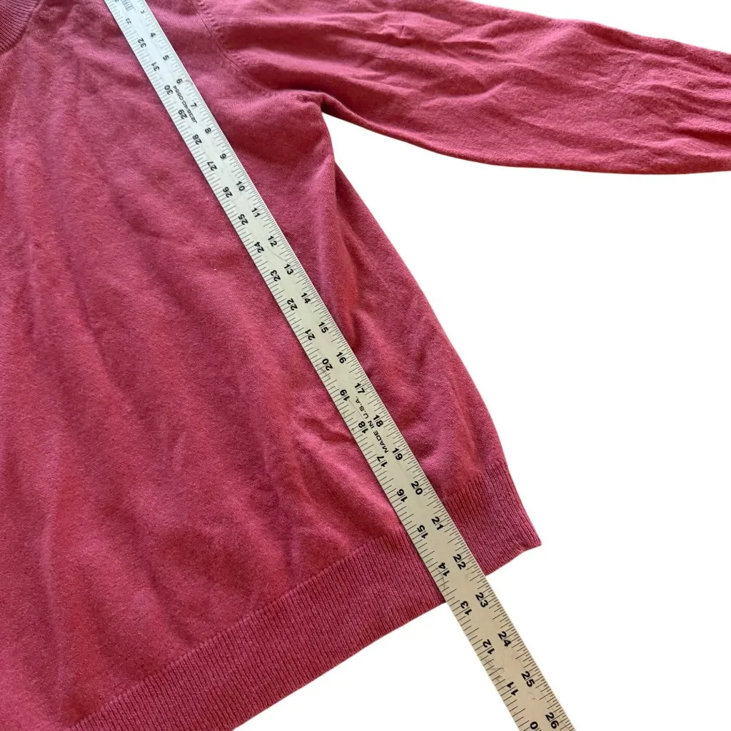 SUTTON STUDIO Womens 100% Cashmere Red Mock Turtleneck Sweater Size M Size M - Image 11