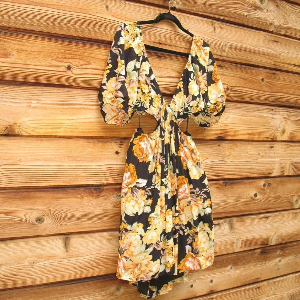 NWT Bardot Floral Puff Sleeve Mini Dress - Image 5