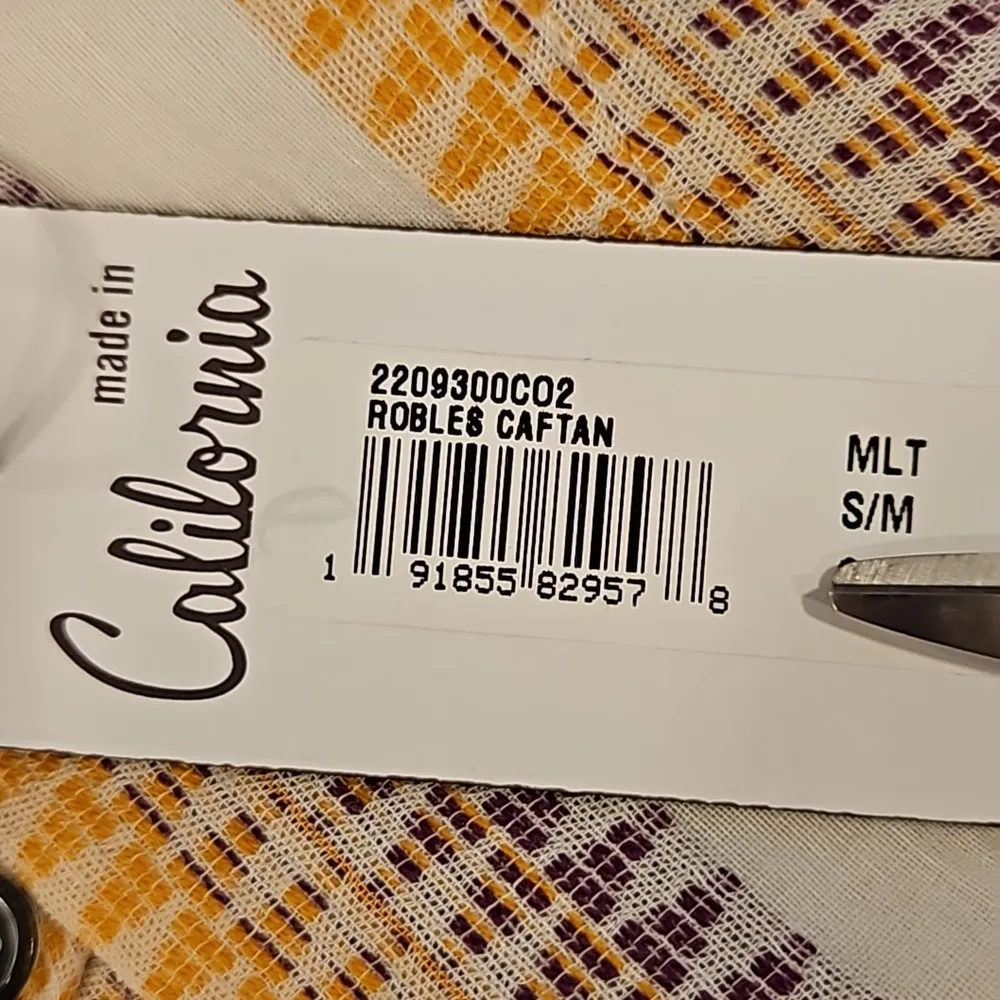 💕MR TURK by TRINA TURK💕 Robles Caftan ~ Zig Zag Stripe Gauze Shirting S/M NWT - Image 15