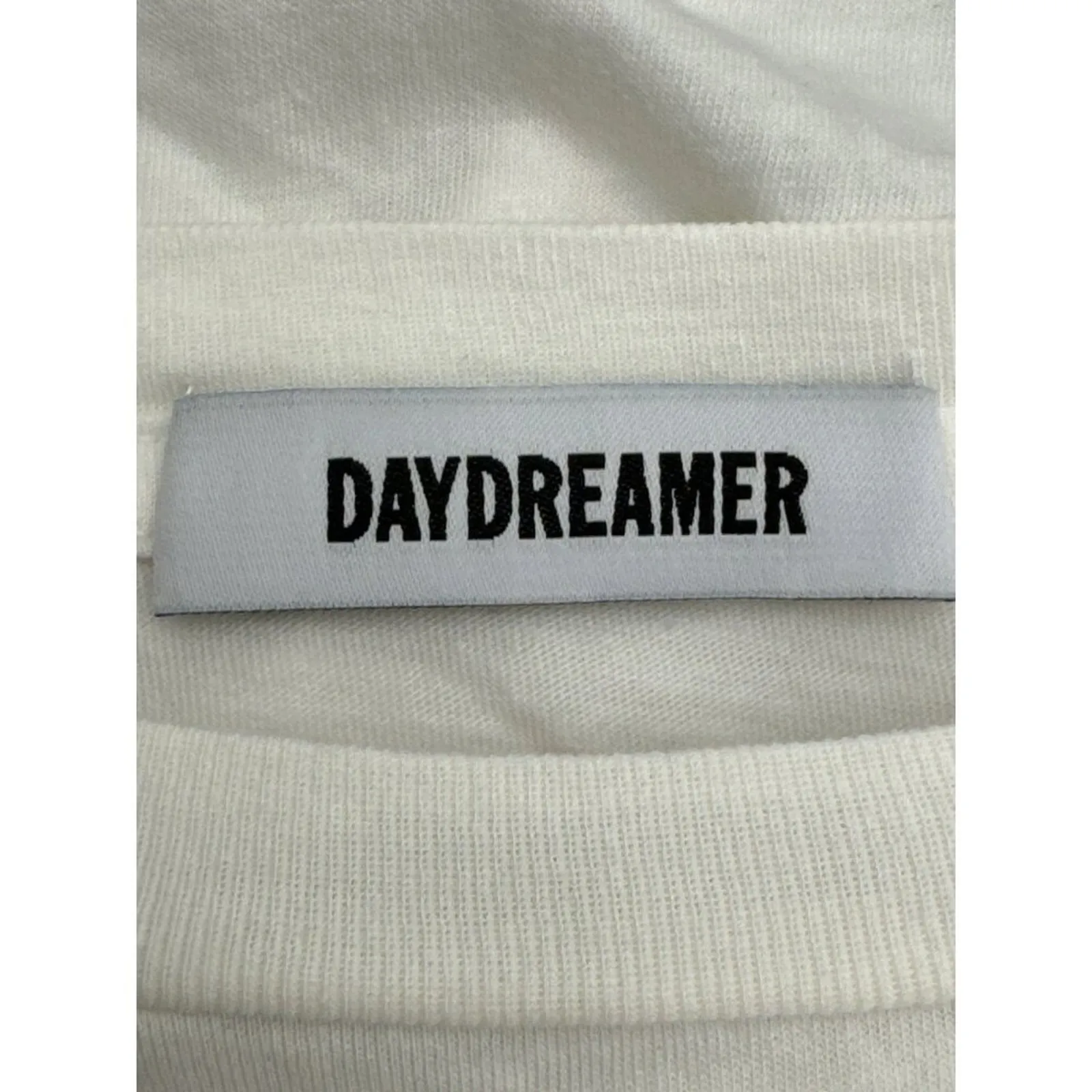 Daydreamer Def Leppard Medium Hysteria Oversized Graphic Tee White - Image 5