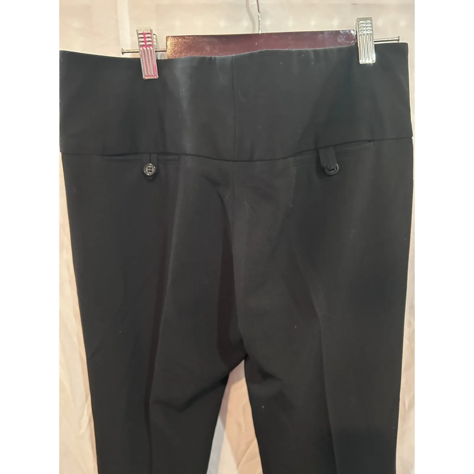 Alvin Valley Black Wide Waistband Dress Pants‎ Size 42 - Image 5