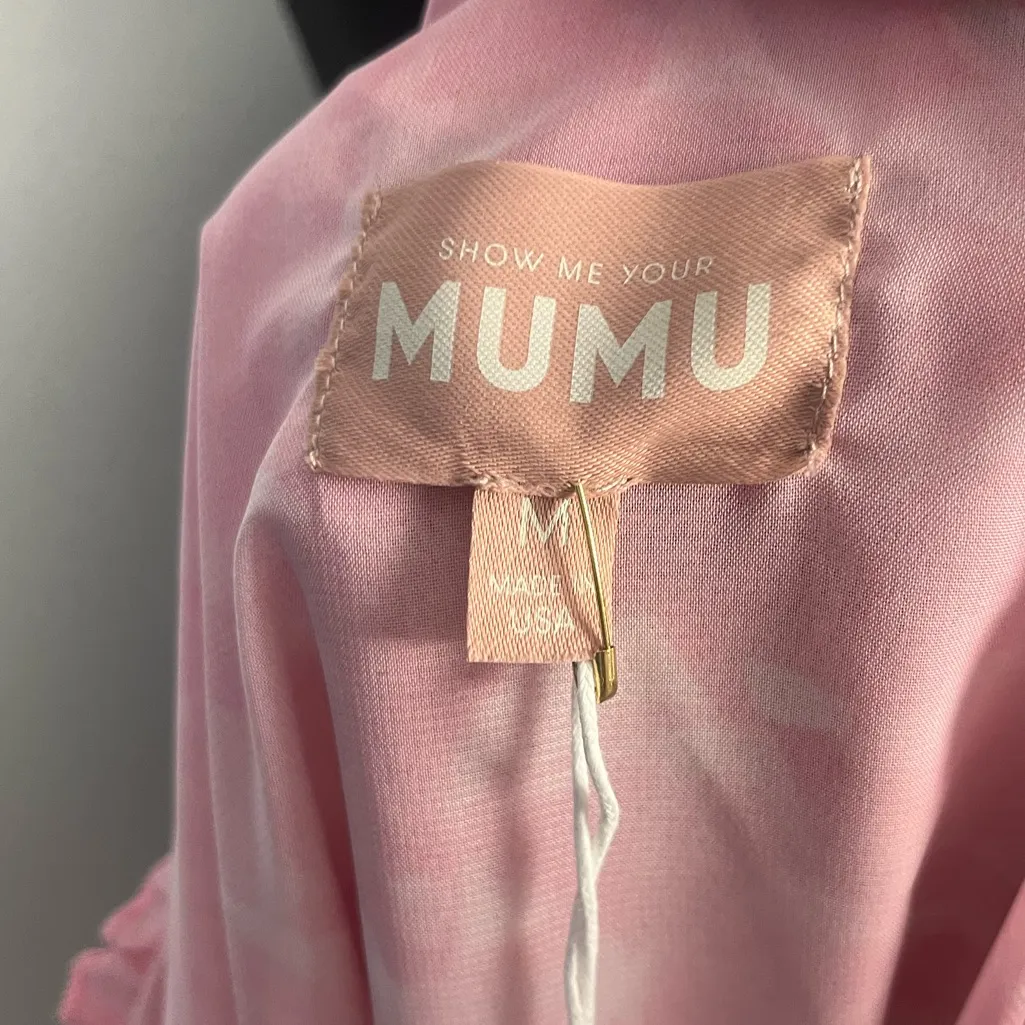 New show me your Mumu wonder mini dress size medium in sweet pink - Image 6