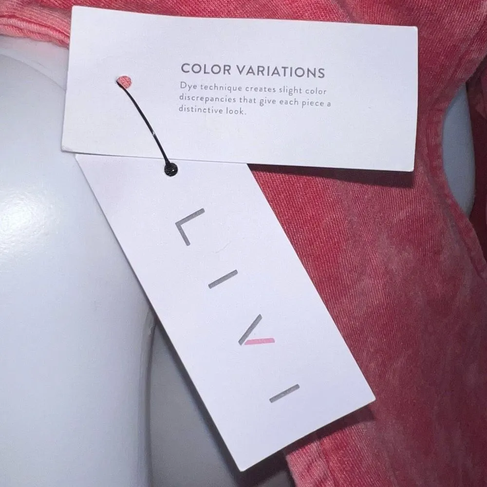 Lane Bryant Livi Activewear Acid Wash Sleeveless Red Jumpsuit (14/16) - Image 9