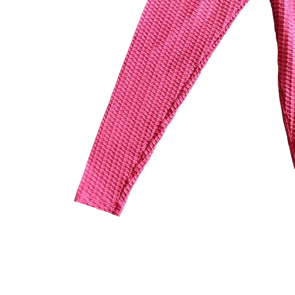 Booty by Brabrants Bold Pink Leggings Sculpting Workout Athletic Size Small - Image 2