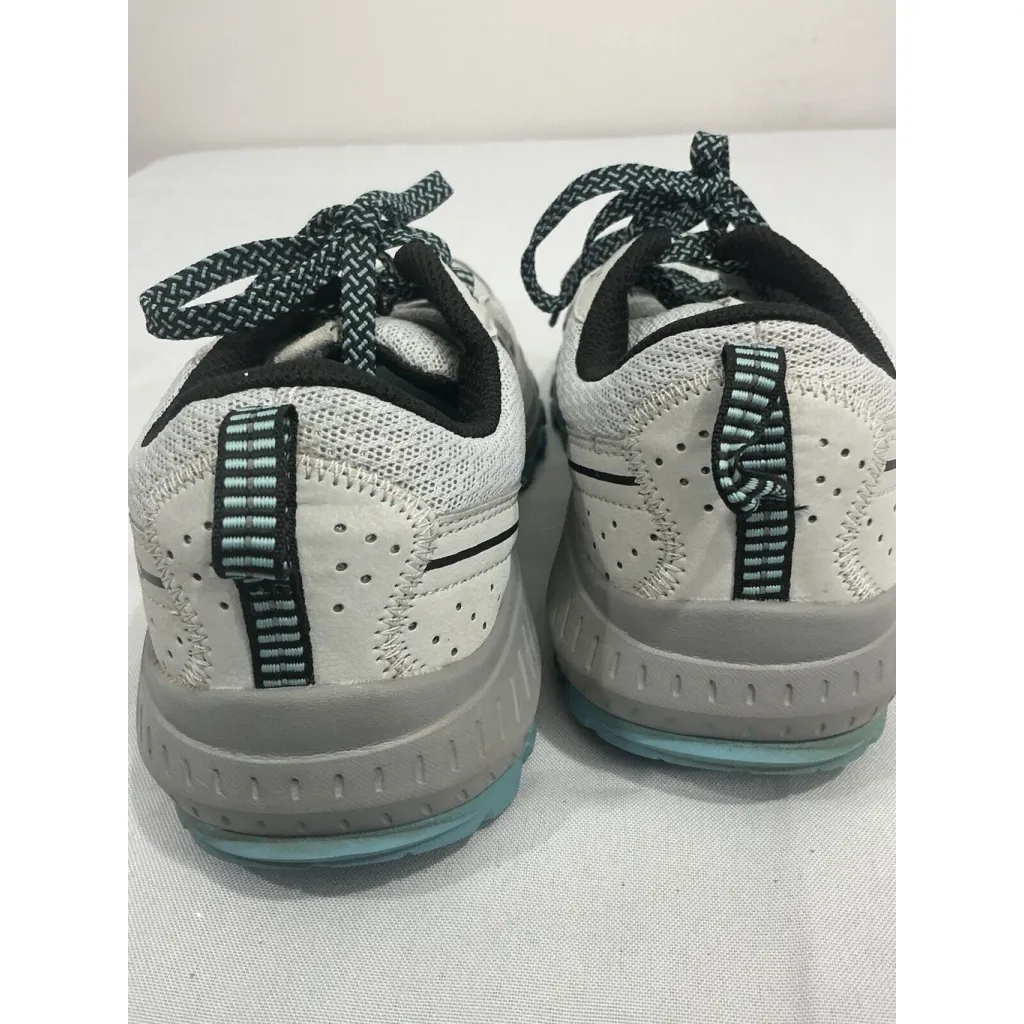 Womans Saucony Trail S10744-23 Size 8.5 Gray Aqua Lace Up Sneakers - Image 4