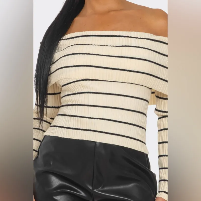 Brown Striped Off - Image 3