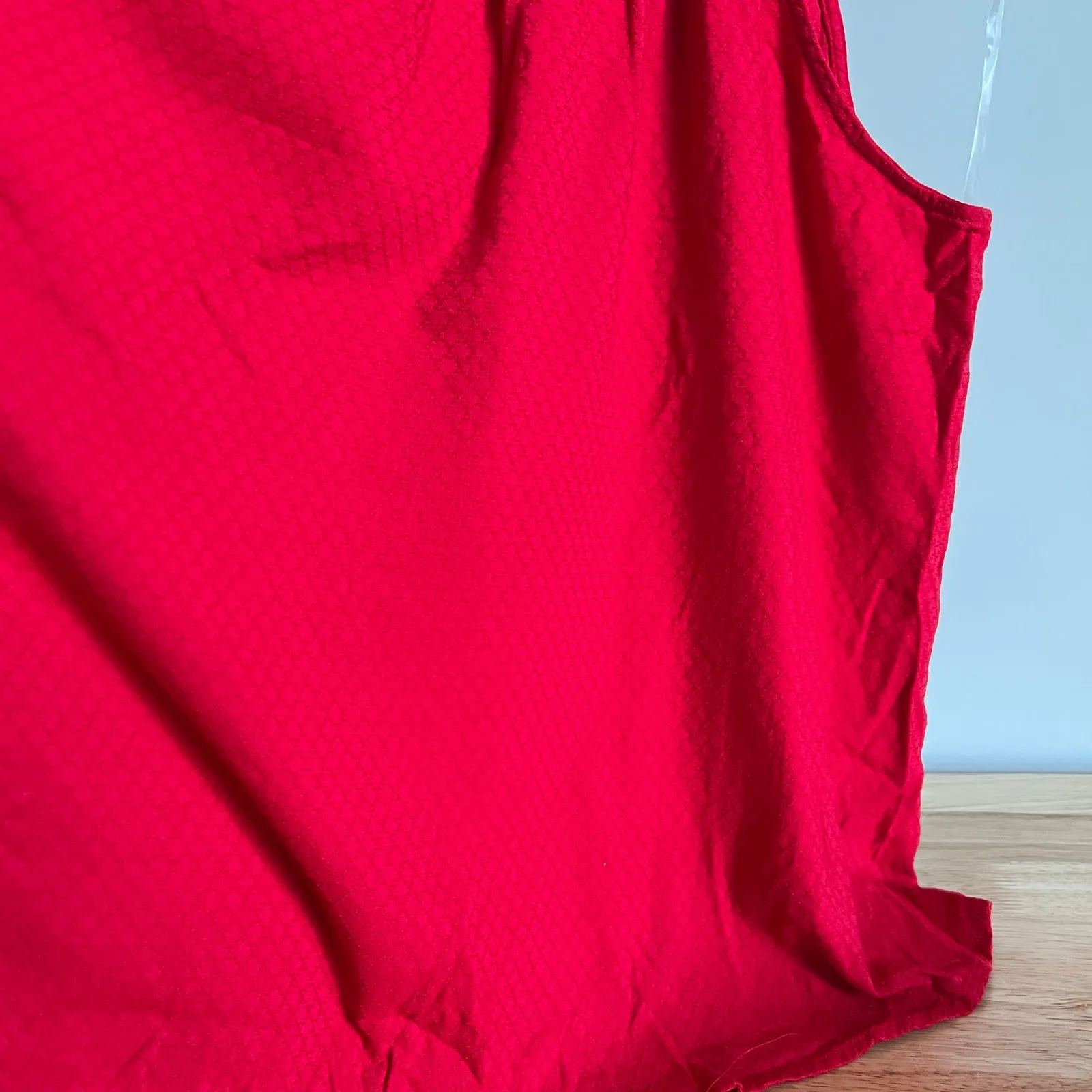 Knox Rose Women's Red Woven Halter Tank Top - Size XL - NWT - Image 7