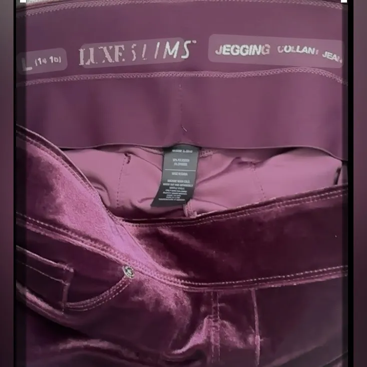 NYGÅRD Luxe Slims Collani Jean Velvet Jeggings Size Large 14 - Image 7