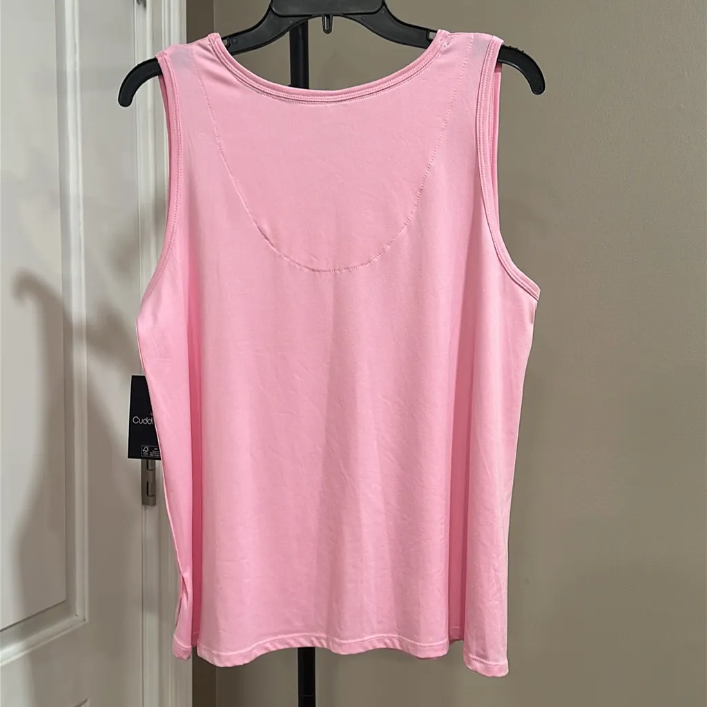 Cuddl Duds Women’s Sleeveless Pajama Top & Wide Leg Pajama Pant 2pc Set XXL - Image 4