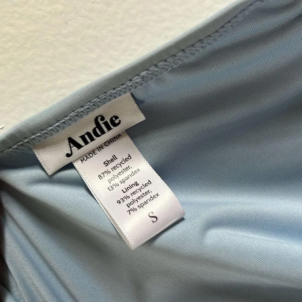 Andie high waist baby blue bikini - Image 3