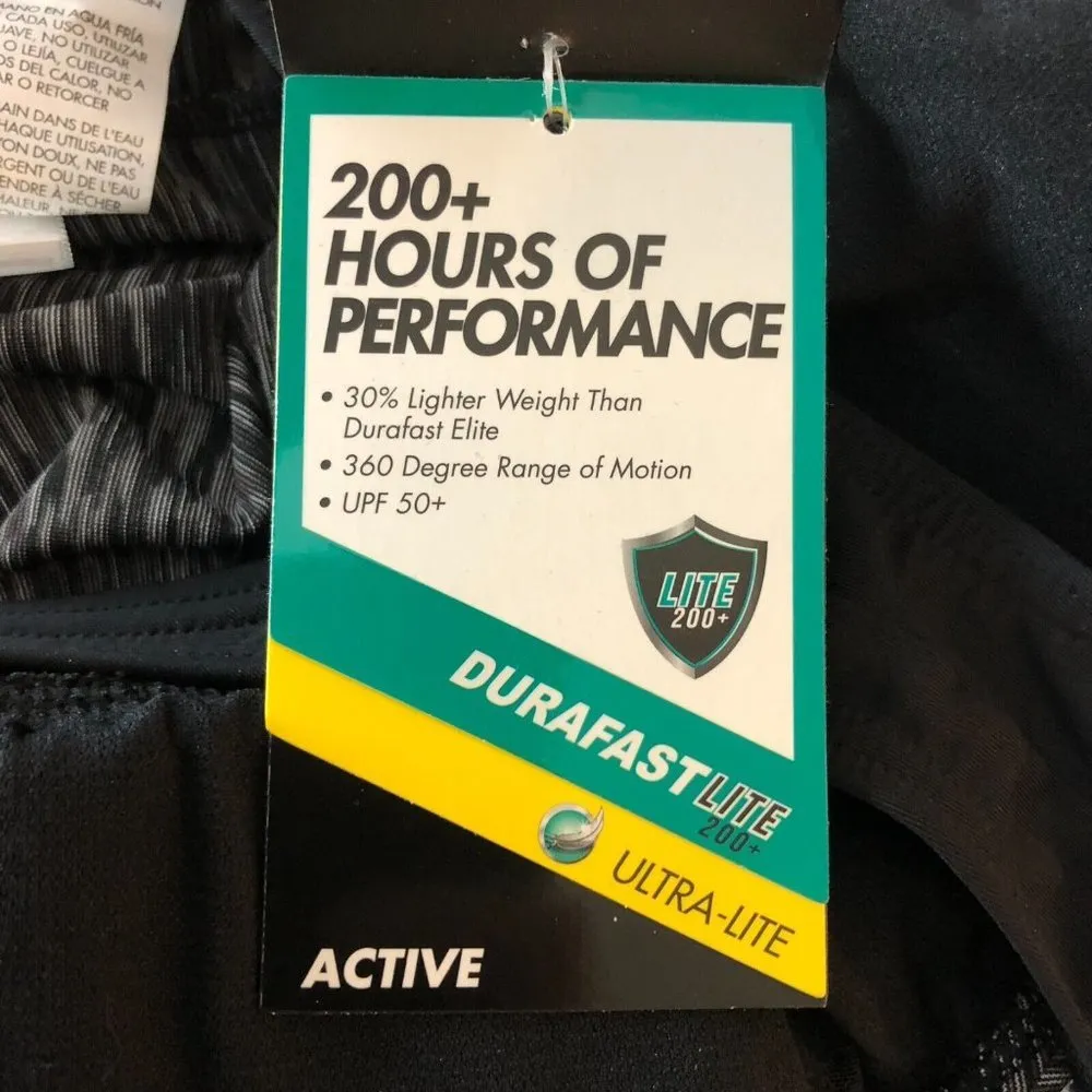 TYR Womens Sonoma Ambu Tankini Top Built In Bra Contour Cups Striped Gray L - Image 7