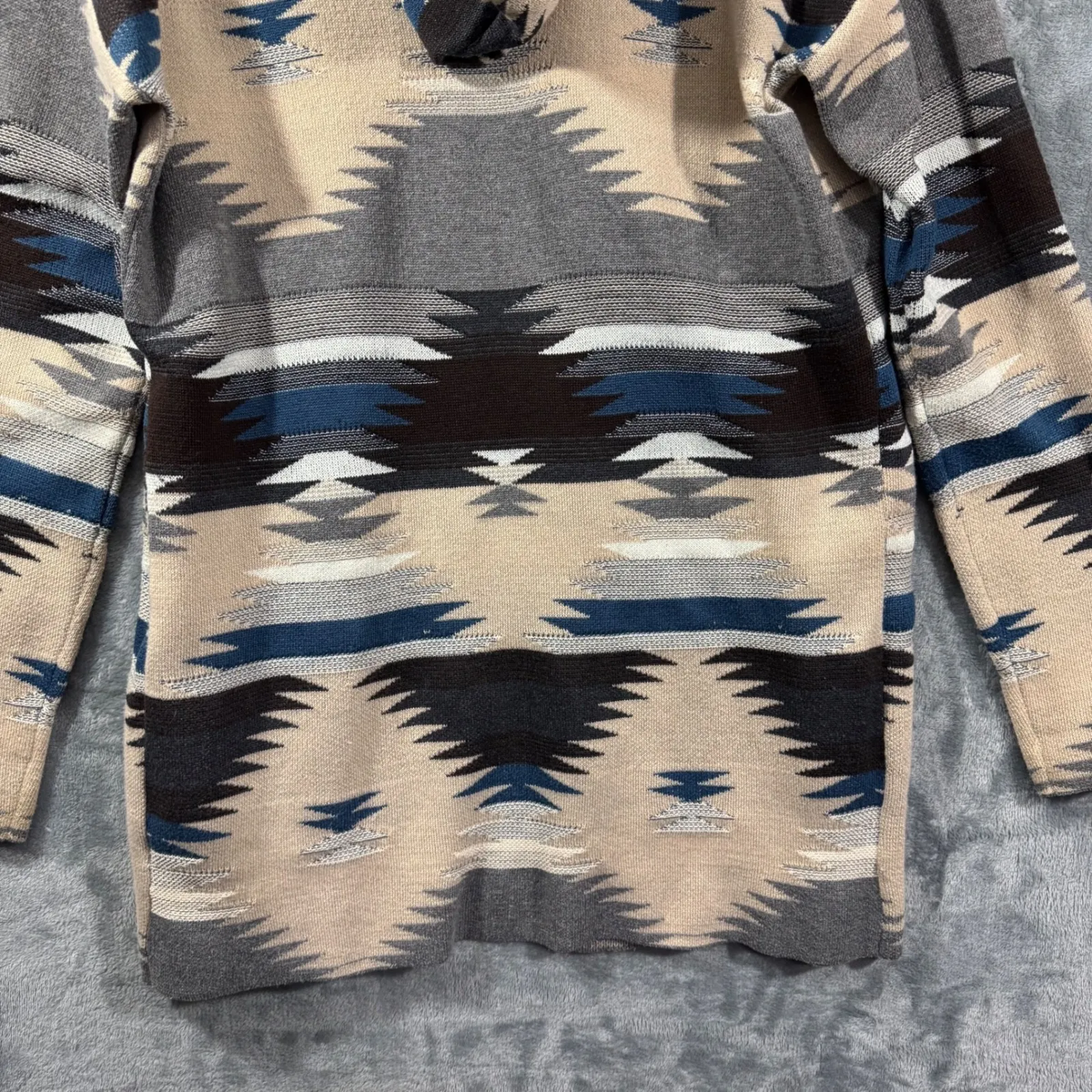 Orange Creek Southwestern Aztec Geometric Hooded Cardigan Sweater M L - Image 8