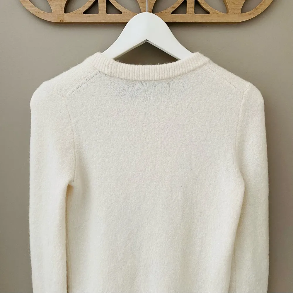 Madewell Fremont Colorblock Pullover Sweater Cream Sz Small - Image 7
