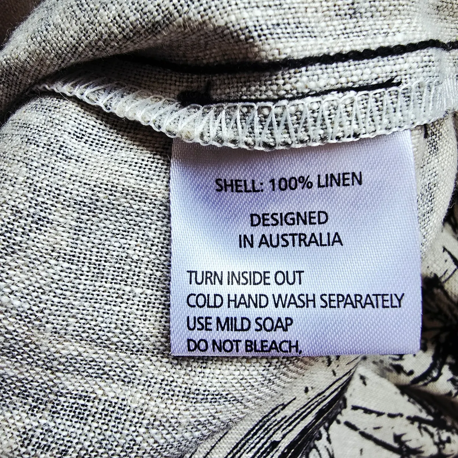 Shona Joy Maradona Tie Front Mini Dress Cream Black Women's Size 4 - Image 8