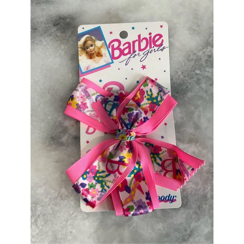 NEW Vintage Barbie For Girls 1991 GOODY Mattel Ponytails Hair Clip Pink - Image 5