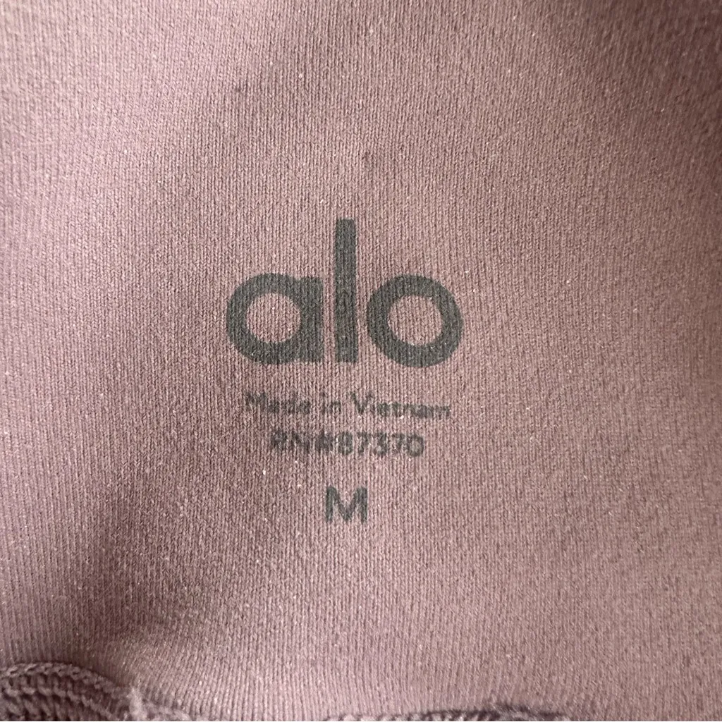 ALO Yoga Interlace High Waist Lace Up Leggings Women’s Medium Mauve Purple Gym - Image 10