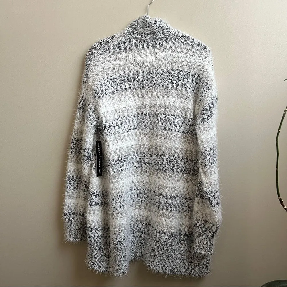 NWT ABSOLUTELY FAMOUS angora-like cardigan sweater Size M - Image 2